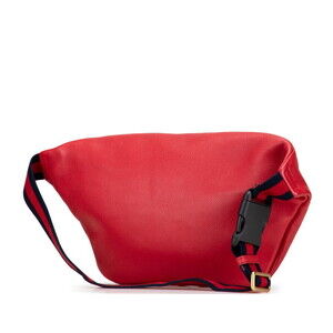 Gucci bag Crossbody waist Body Sherry red Belt leather logo Line
